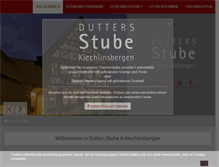 Tablet Screenshot of dutters-stube.de